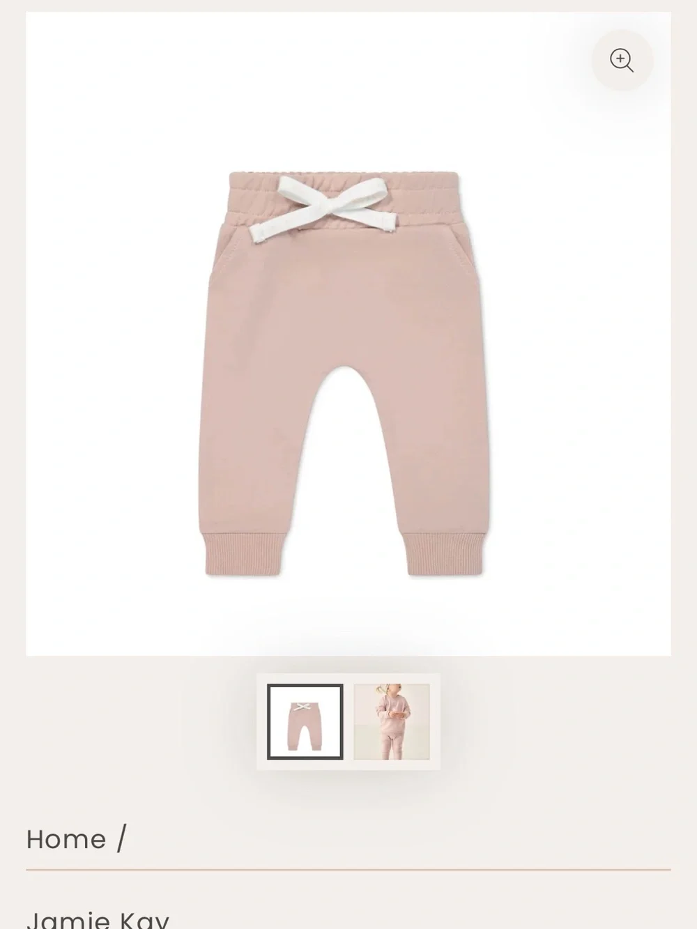 Jamie Kay Organic Cotton Morgan Track Pant Heather Haze Purple/Pink Jogger